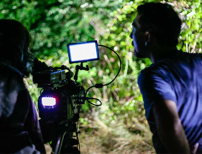 Matt Wilkins directing a scene for Marrow